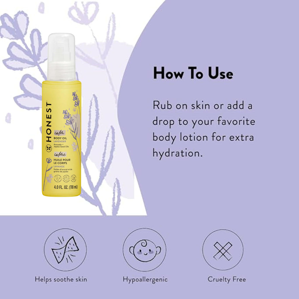 Hypoallergenic Lavender Infused Body Oil 4.0 fl oz O80615