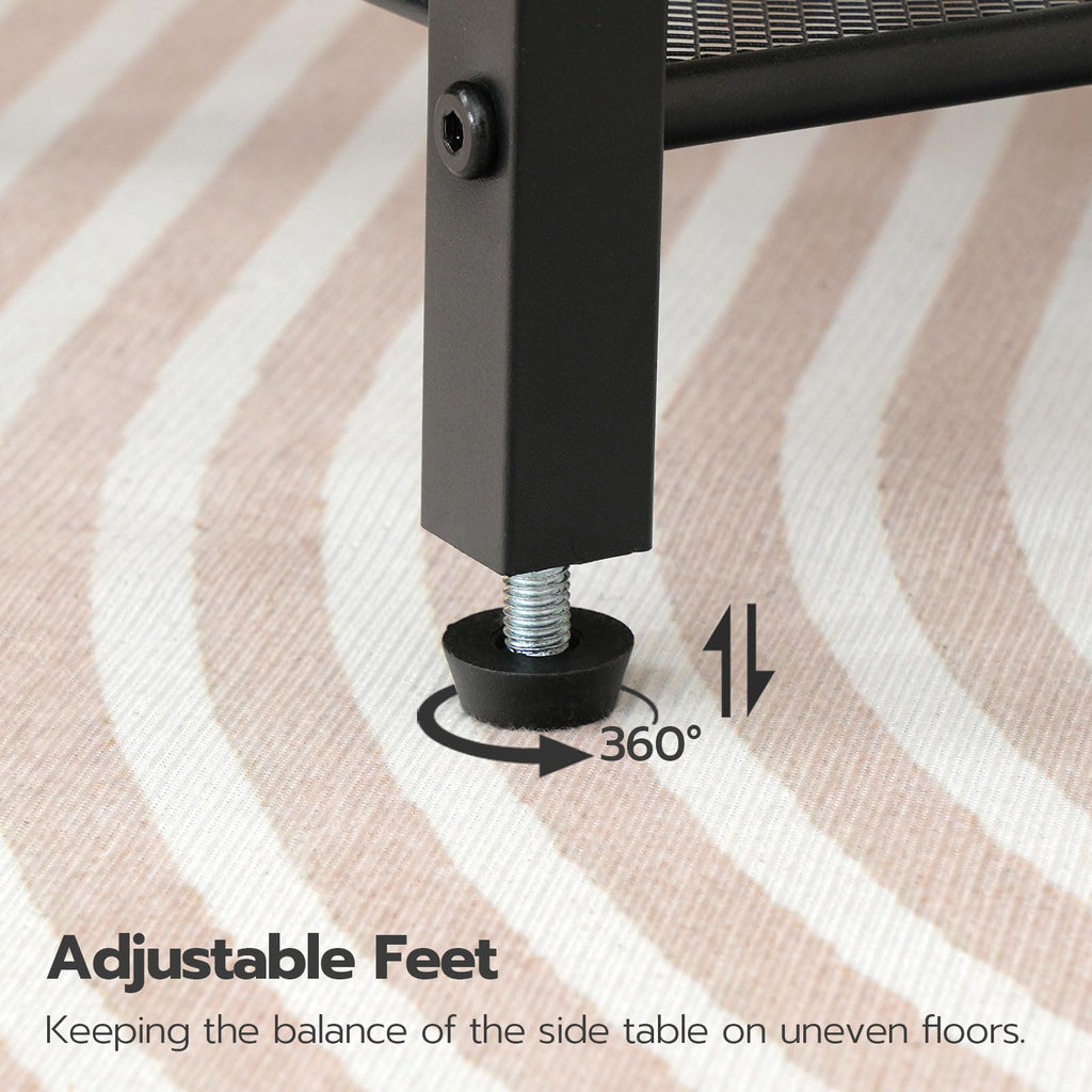 Tall End Table with Charging Station R413