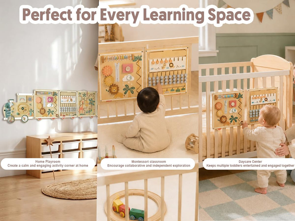 Montessori Wooden Activity Wall Board for Toddlers 18M+ D27350
