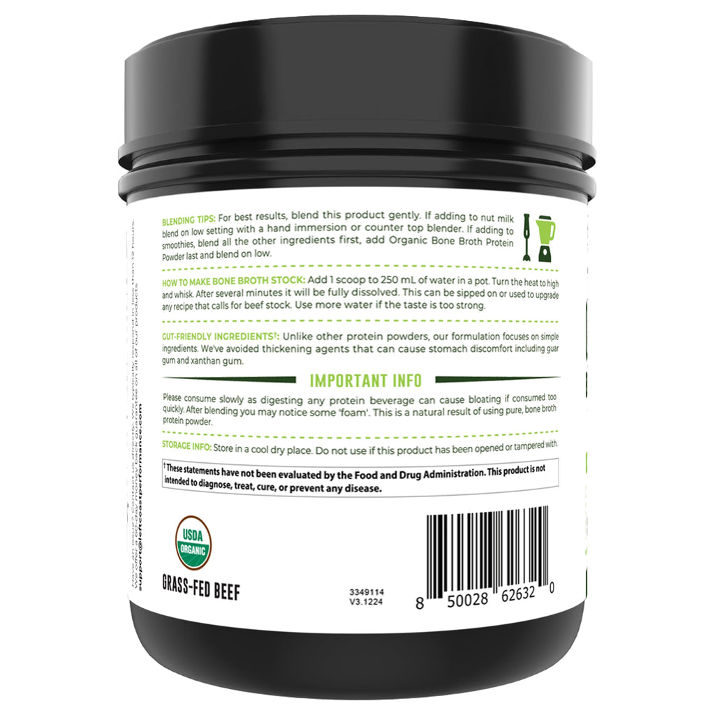 Organic Grass Fed Beef Bone Broth Protein Powder 16oz G207691