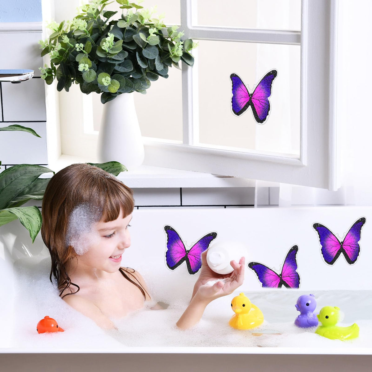 20 Pcs Non Slip Bathtub Stickers with Scraper O847877
