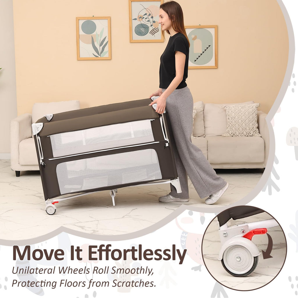 5-in-1 Baby Bassinet Bedside Sleeper P25693