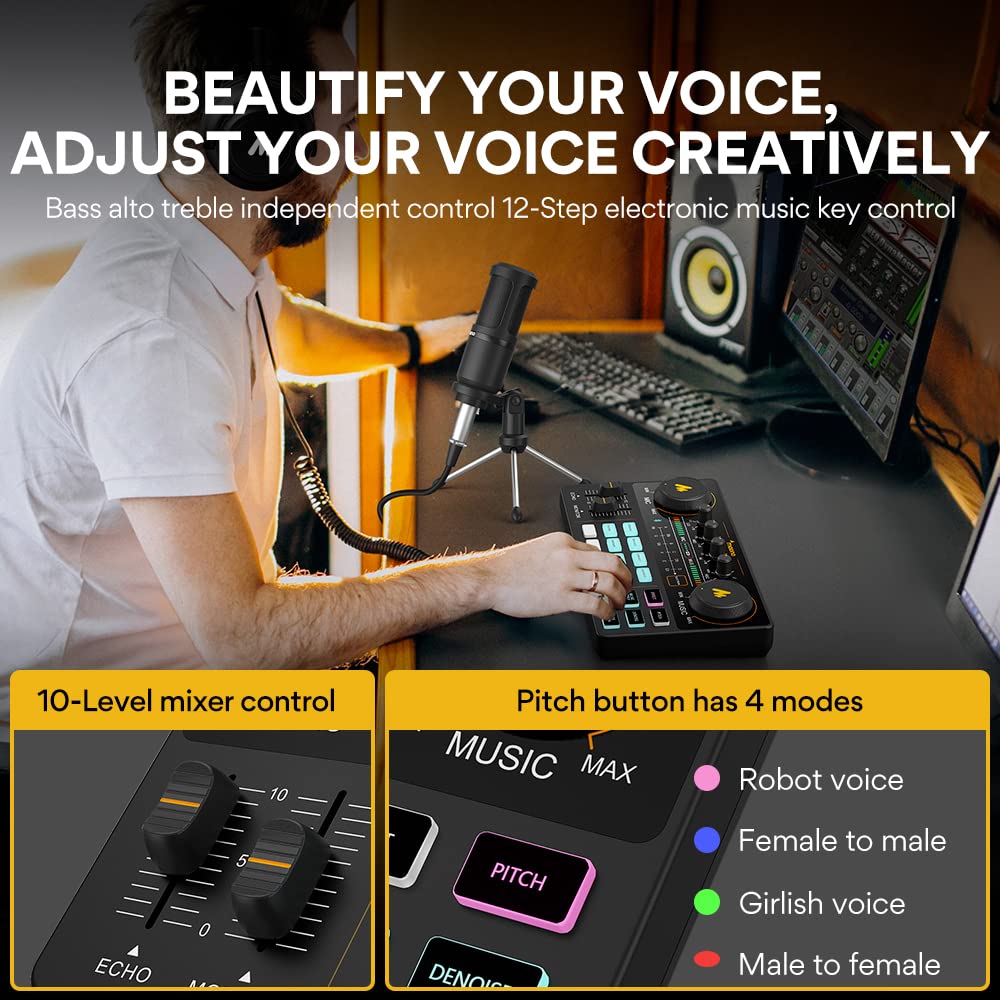 Podcast Equipment Bundle with Audio Mixer Y55886