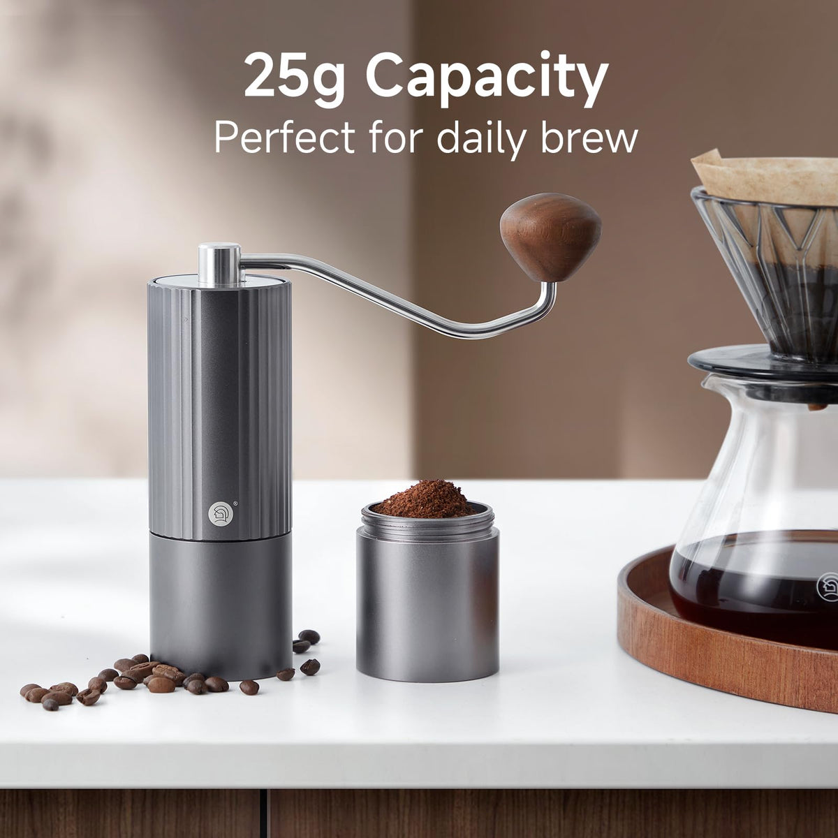 Manual Coffee Grinder, 25g Capacity Y6583