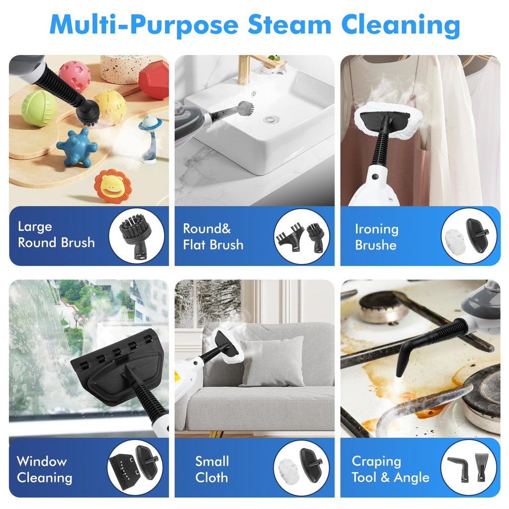 11-in-1 Handheld Detachable Adjustable Steam Mop J1902