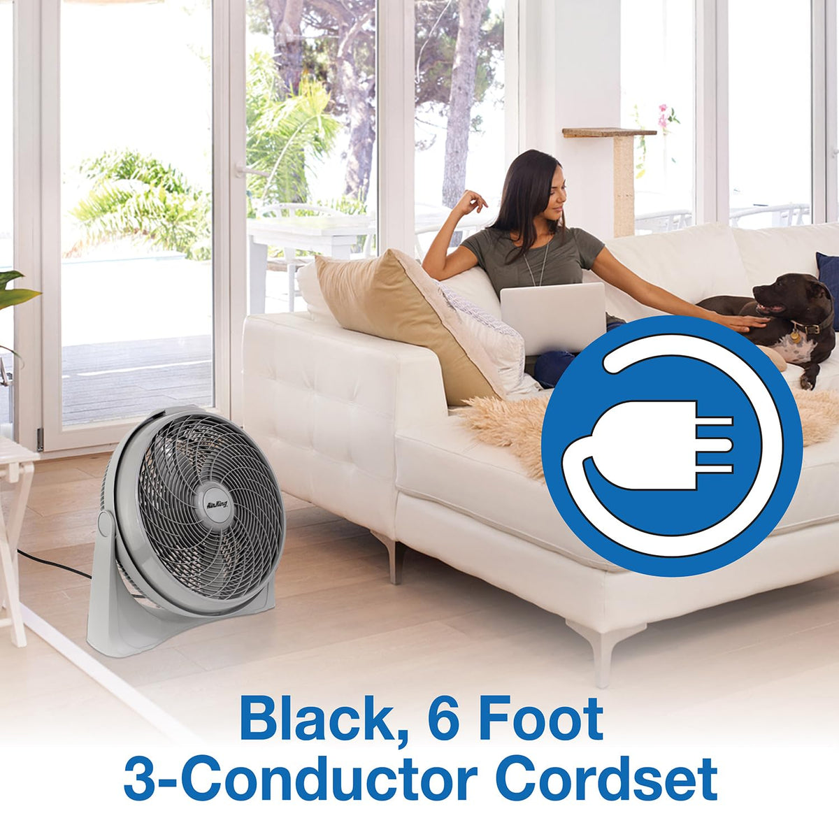 20-Inch 3-Speed Pivot Fan E3130