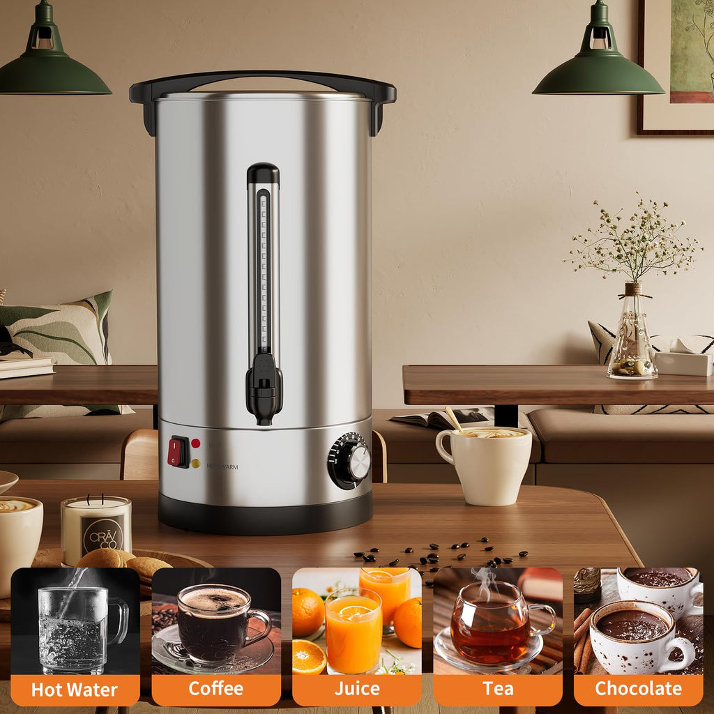 10L Double Wall Stainless Steel Coffee Urn E6426