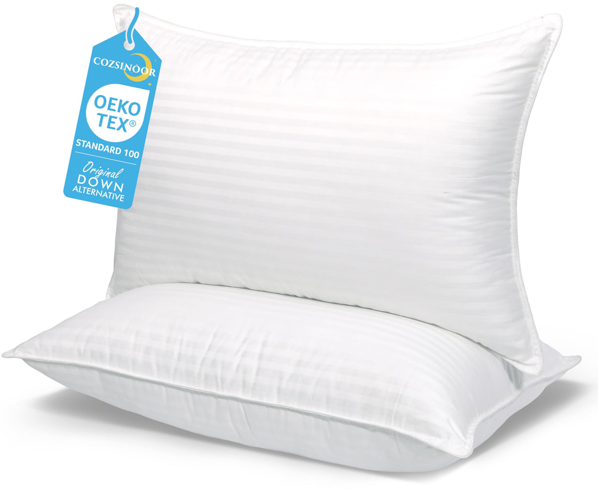 Queen Size Microfiber Bed Pillows Set of 2 Z96215