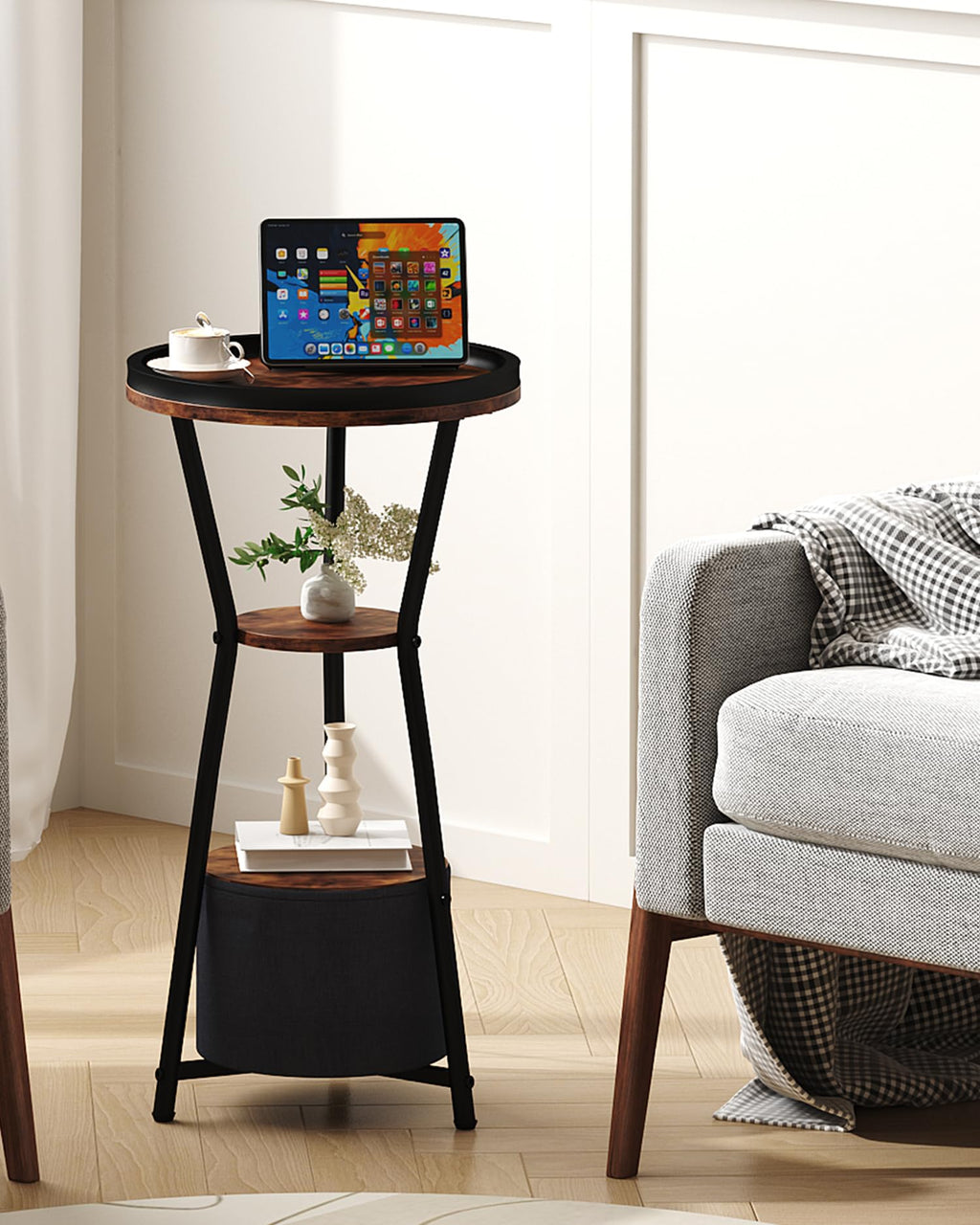Round 3-Tier Side Table W217384
