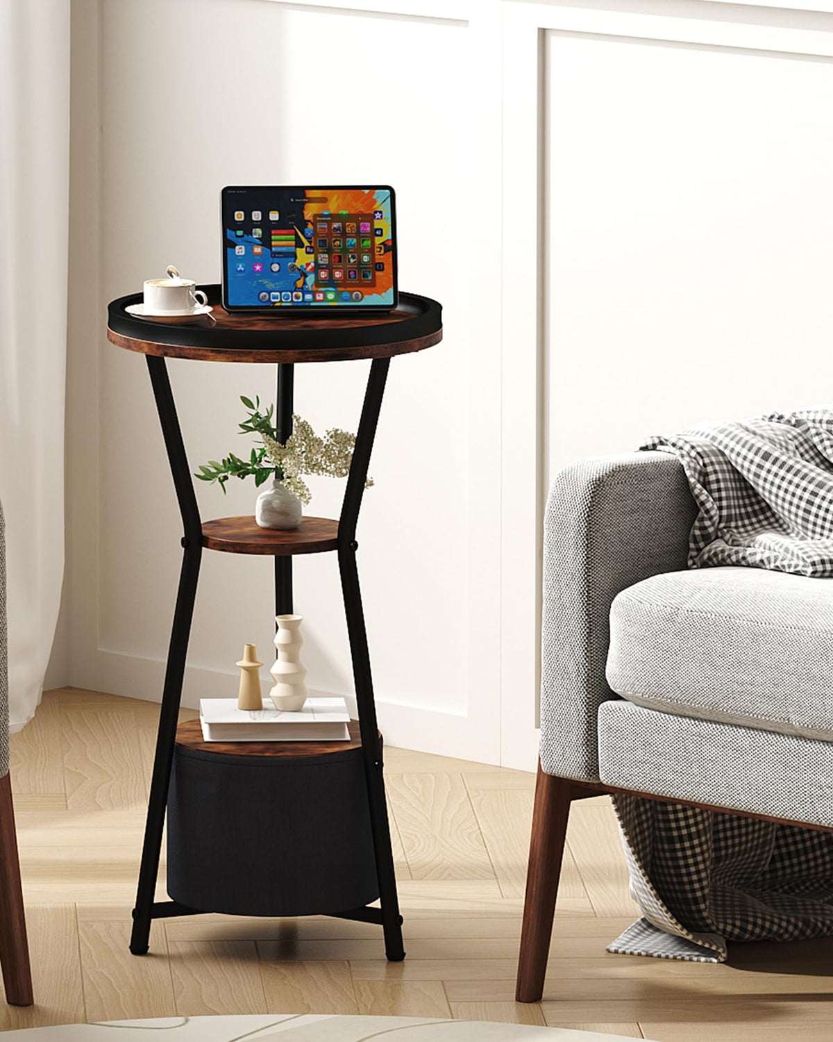 Round 3-Tier Side Table W217384