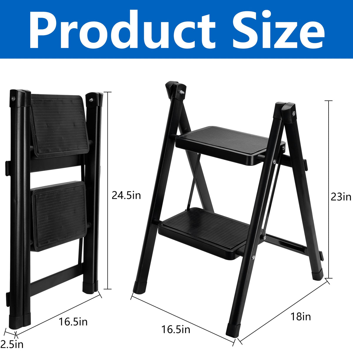 Foldable 2-Step Non-Slip Spa Steps C870