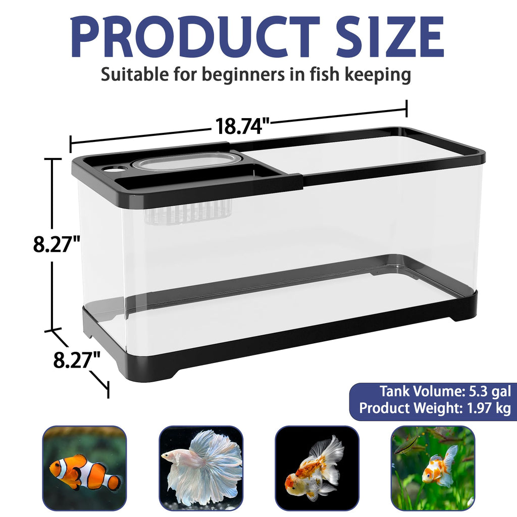 5.3 Gallon Fish Tank Starter Kit D3112