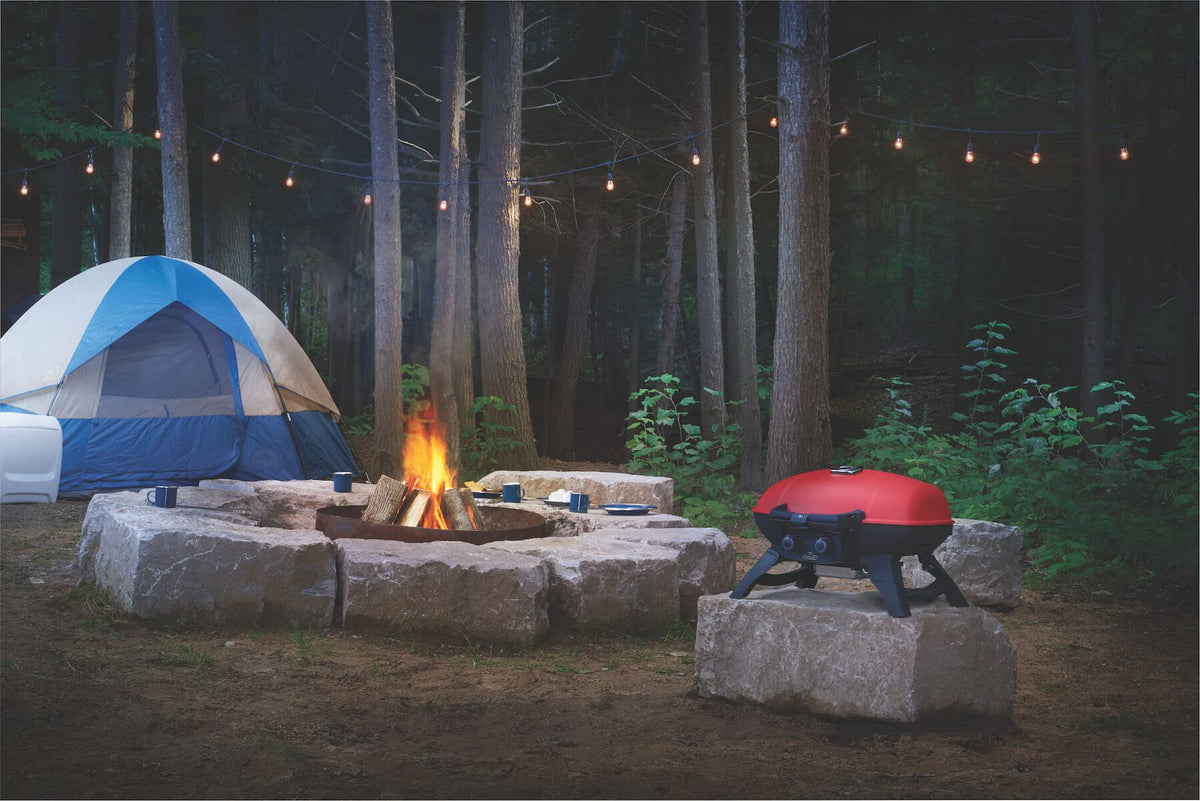 Portable Propane Grill with Griddle Insert P617