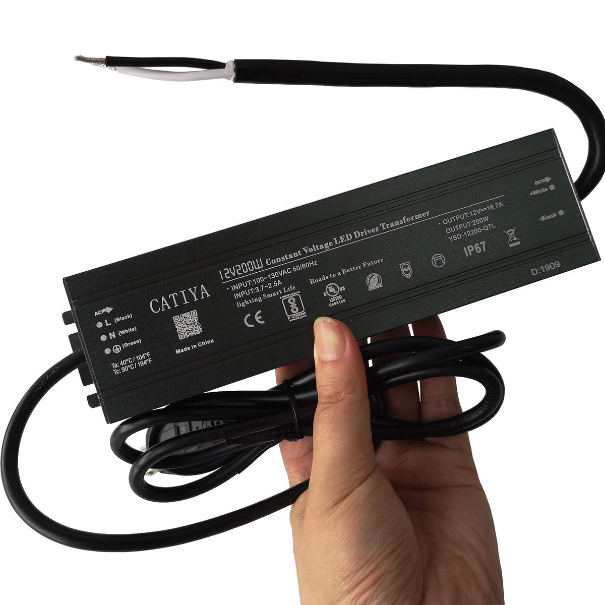 12V 200W IP67 Waterproof LED Driver Transformer I47280