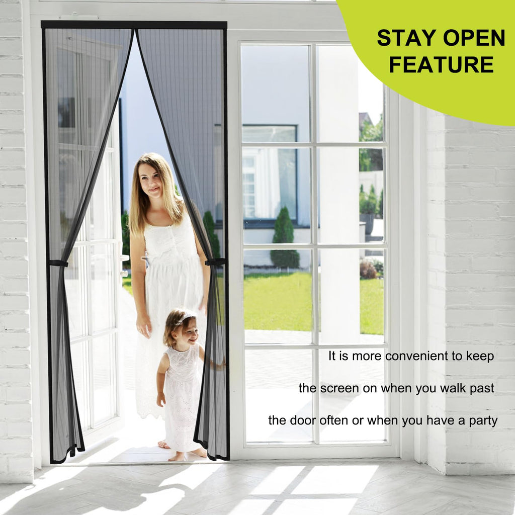 Magnetic Screen Door 36 x 82 in Mesh Curtain H12049
