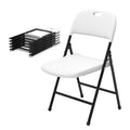 White 6 Pack Plastic Folding Chairs M7985