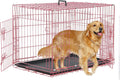 36 Inch Foldable Metal Dog Crate with Double Doors P490