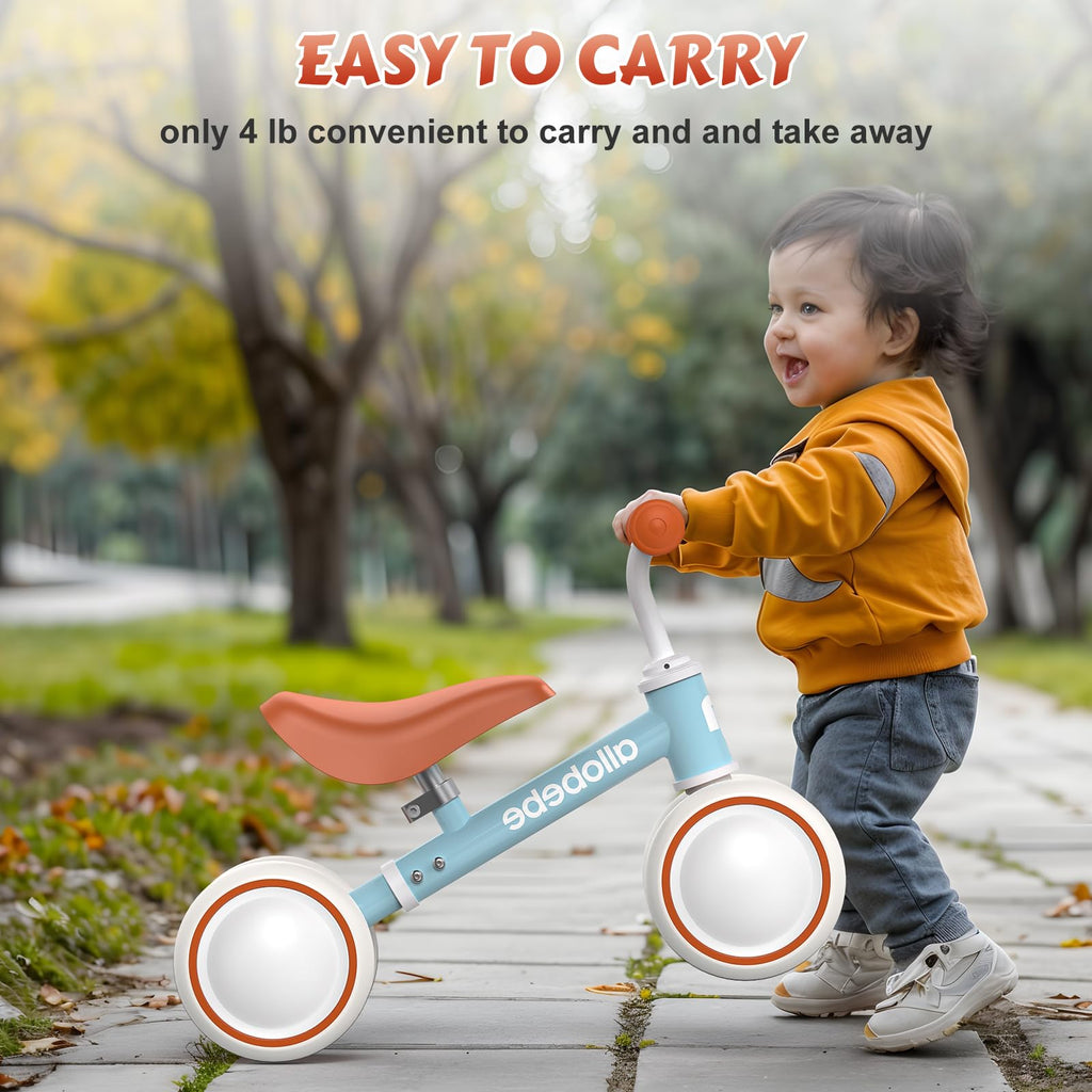 Baby Balance Bike 12-36 Months Adjustable Seat 3 Wheels U323696