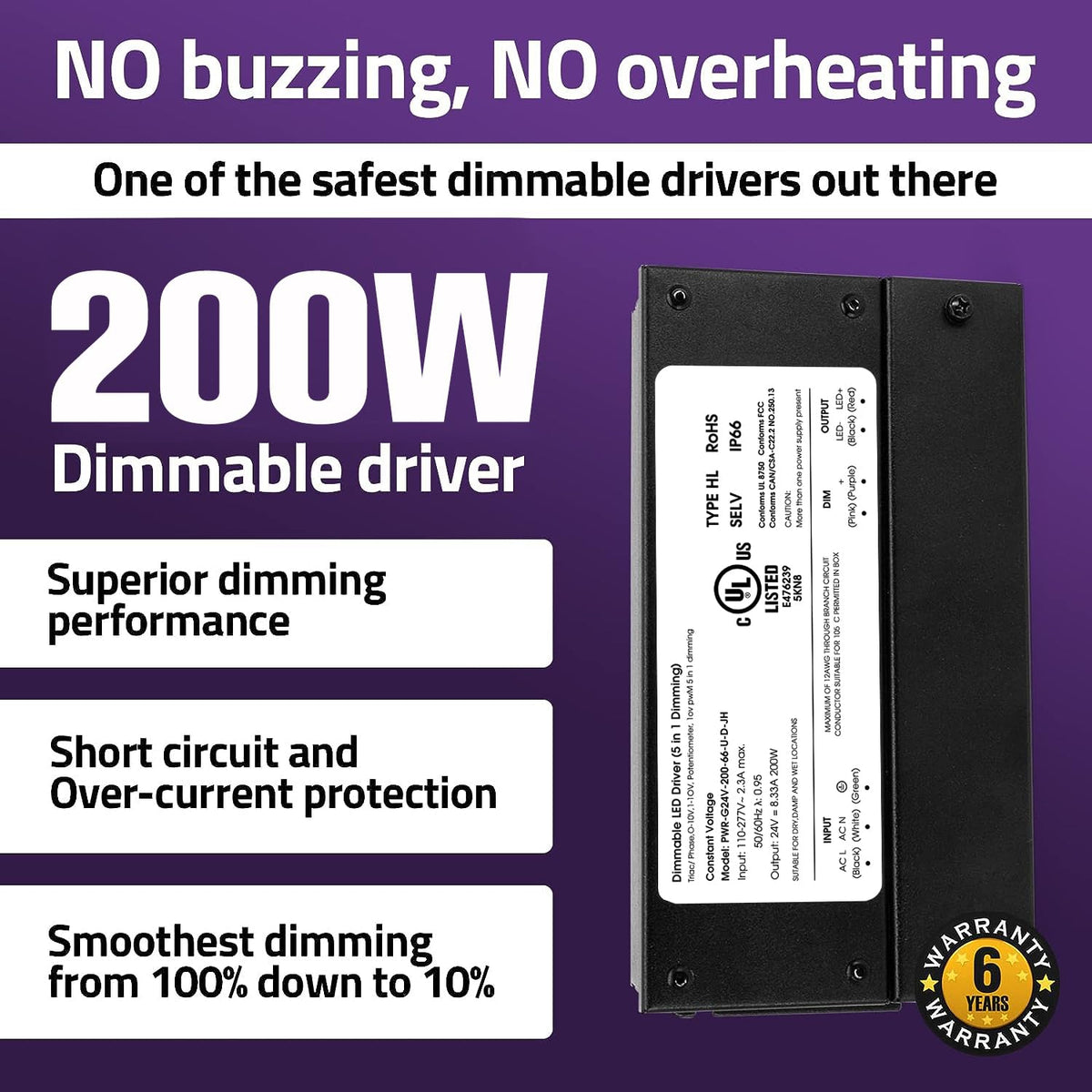200W Dimmable LED Driver O312419