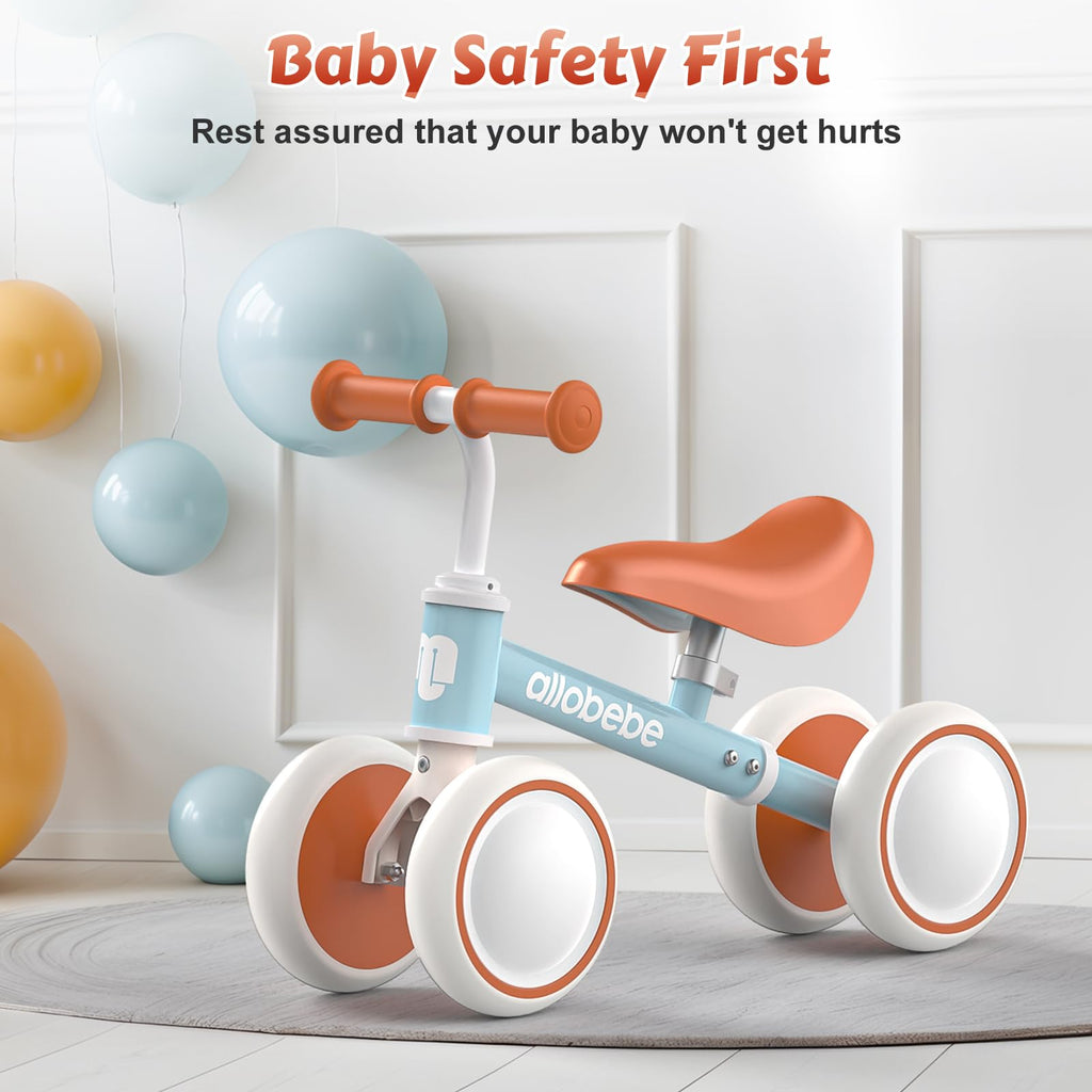 Baby Balance Bike 12-36 Months Adjustable Seat 3 Wheels U323696
