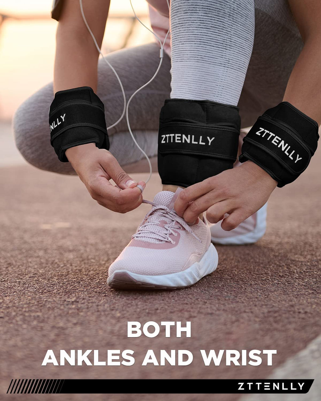 Adjustable Ankle Weights 1 Pair 5 10 15 18 20 Lbs B390084