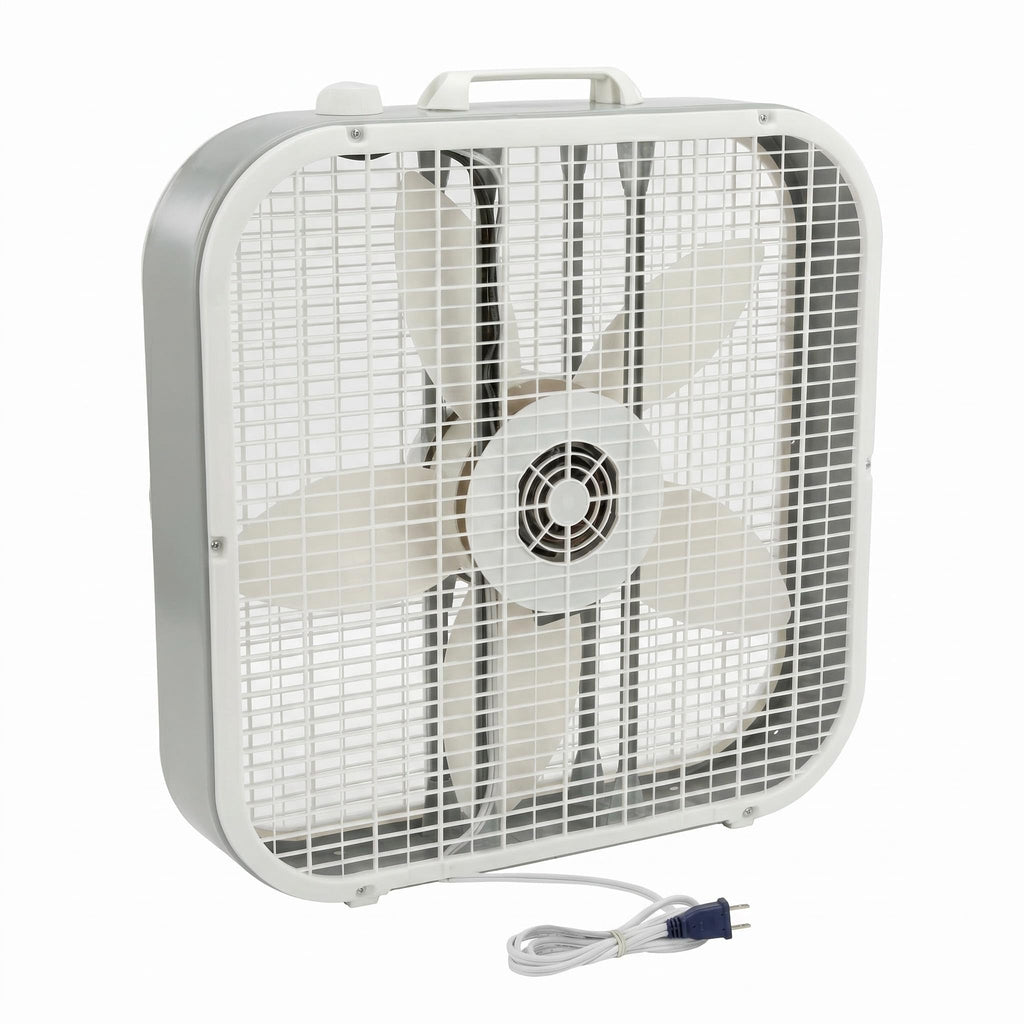 20 Inch 3 Speed White Box Fan O366487