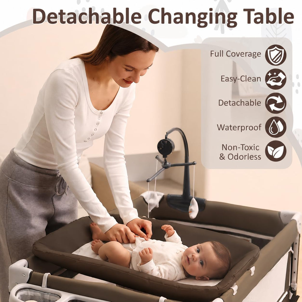 5-in-1 Baby Bassinet Bedside Sleeper P25693