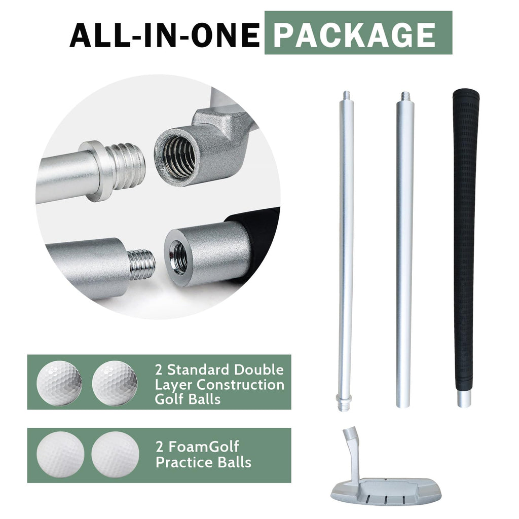 Two-Way Golf Putter with 2 Golf Balls G179020