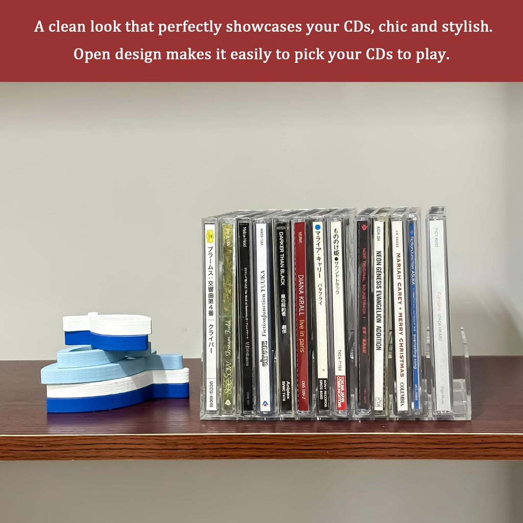 2 Pcs Clear Acrylic CD Holder G4114