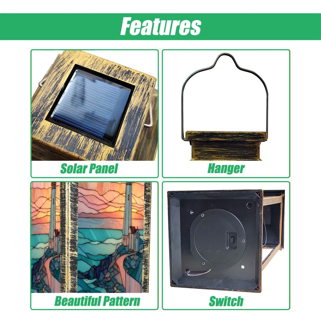 Solar Powered Waterproof Hanging Lantern G394174