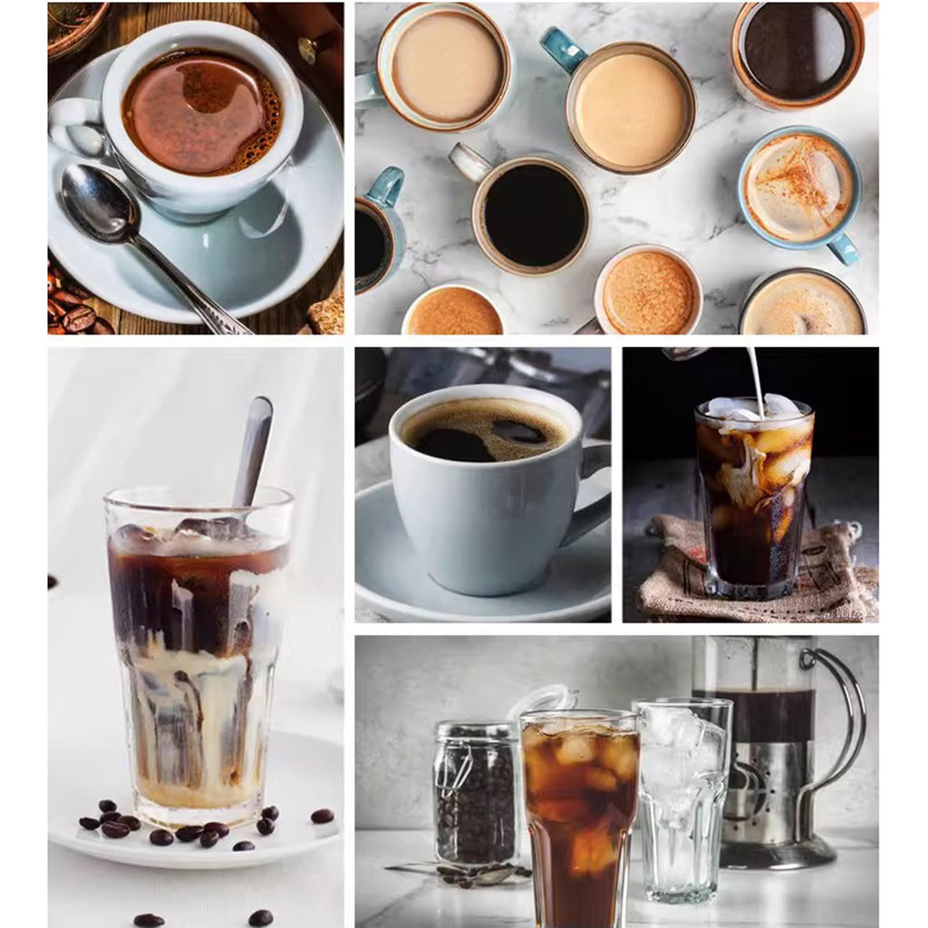 Ice Drip Coffee Maker with Wooden Frame and Glassware S90819