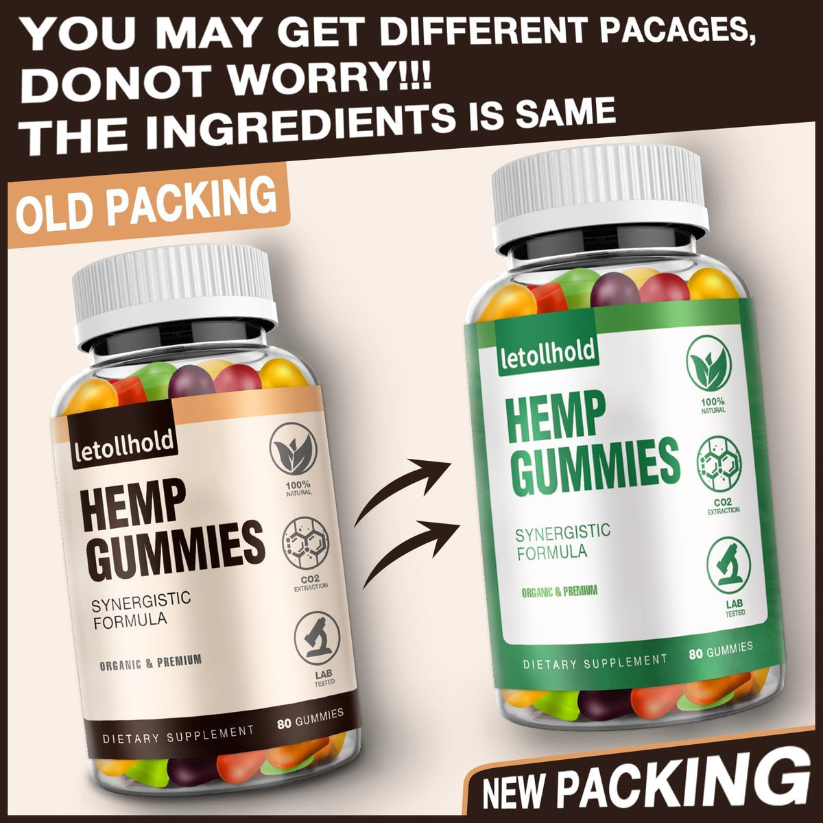 Hemp Gummies 1 Pack Low Sugar F50013