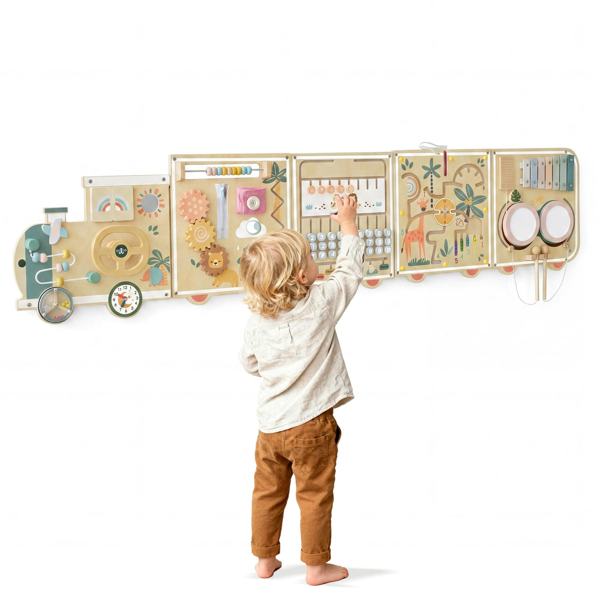 Montessori Wooden Activity Wall Board for Toddlers 18M+ D27350