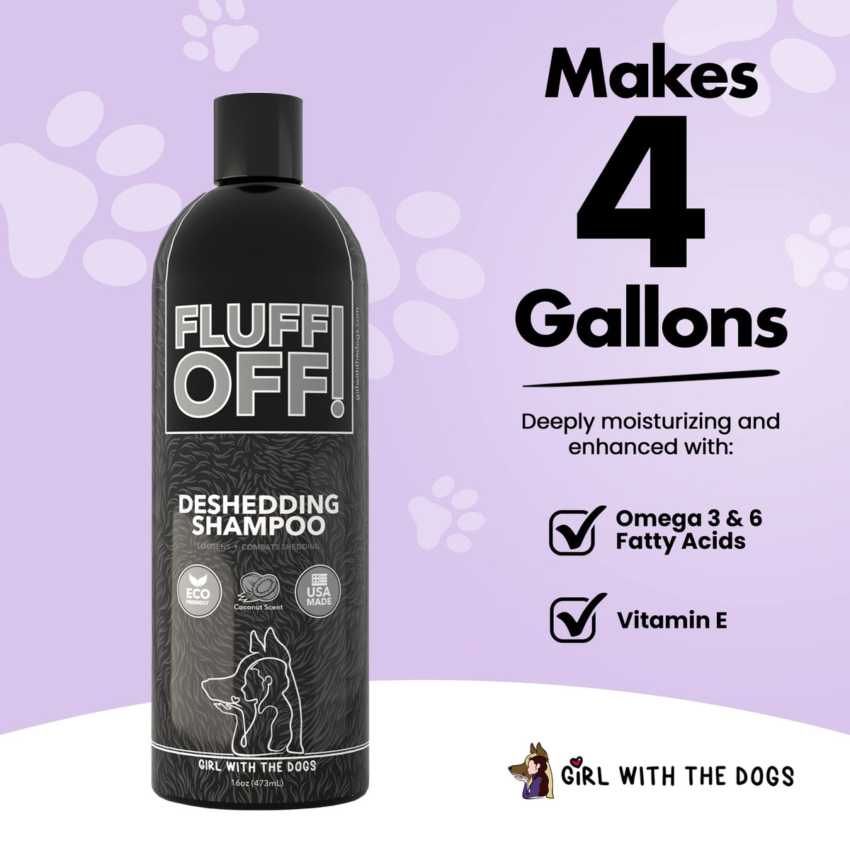 Natural Deshedding Dog & Cat Shampoo I907