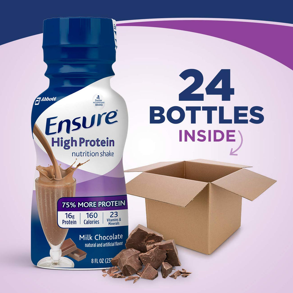 High Protein Nutritional Shake 16g Protein Milk Chocolate 8 fl oz 24 Count Y6123