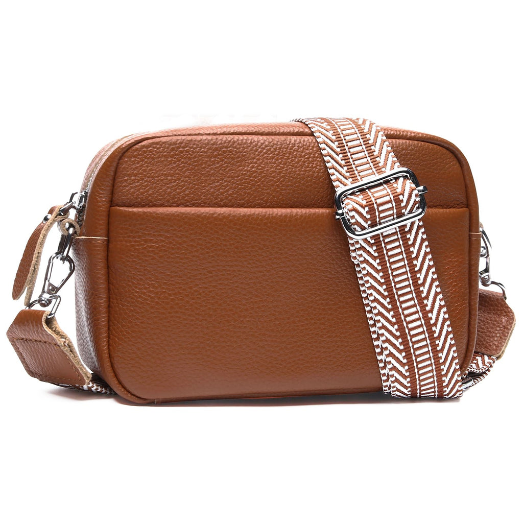 Small Leather Crossbody Bag T354