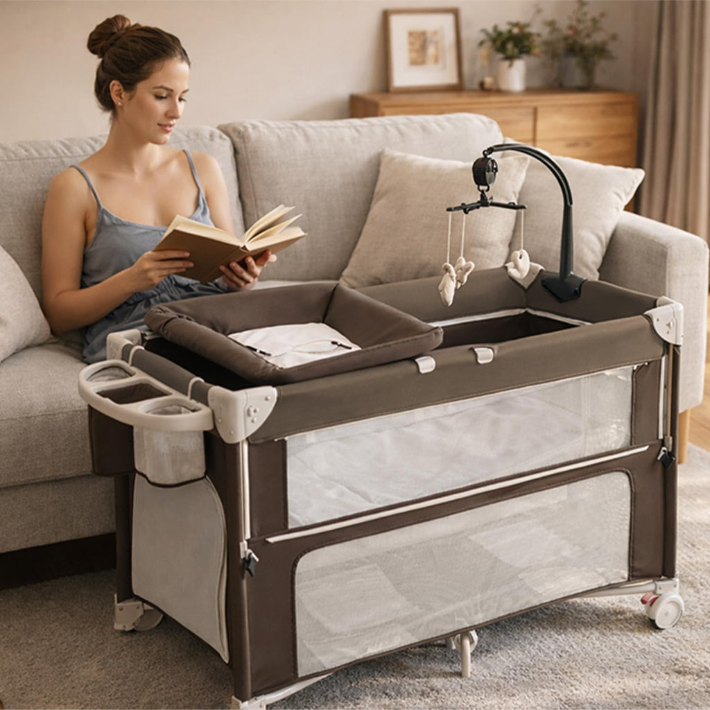 5-in-1 Baby Bassinet Bedside Sleeper P25693