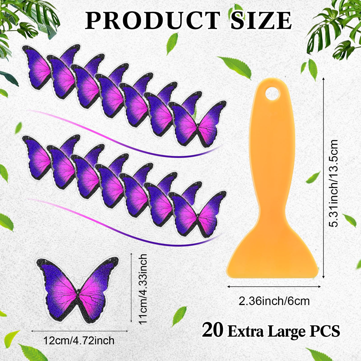20 Pcs Non Slip Bathtub Stickers with Scraper O847877