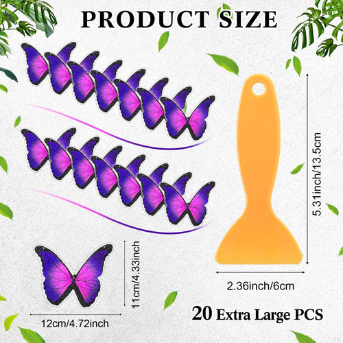 20 Pcs Non Slip Bathtub Stickers with Scraper O847877