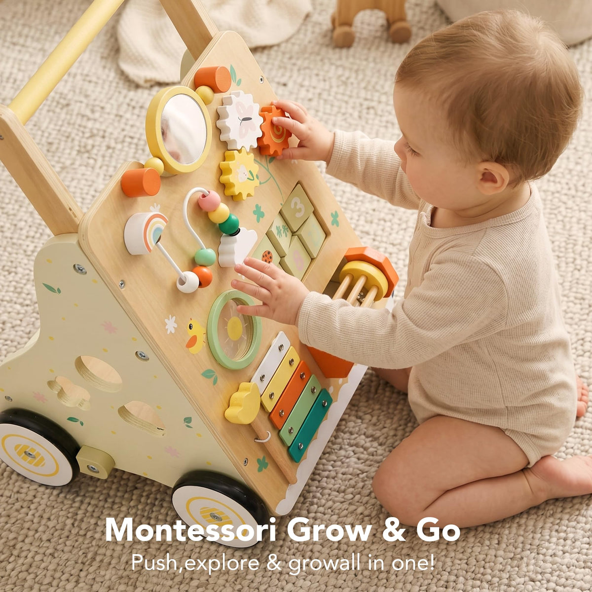 Wooden Baby Push Walker M206442