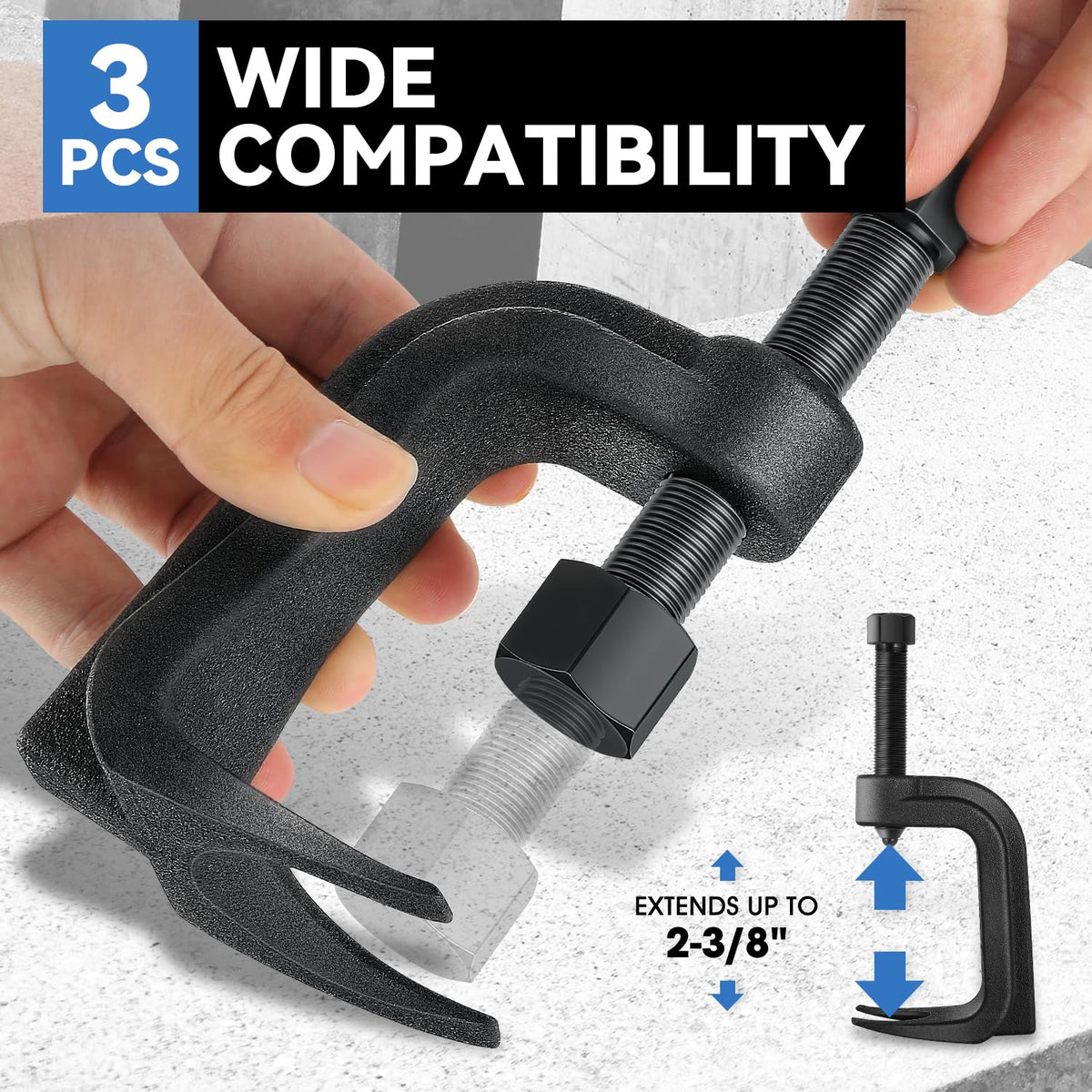 Ball Joint Removal Tool Set with C-Frame U-Joints R351