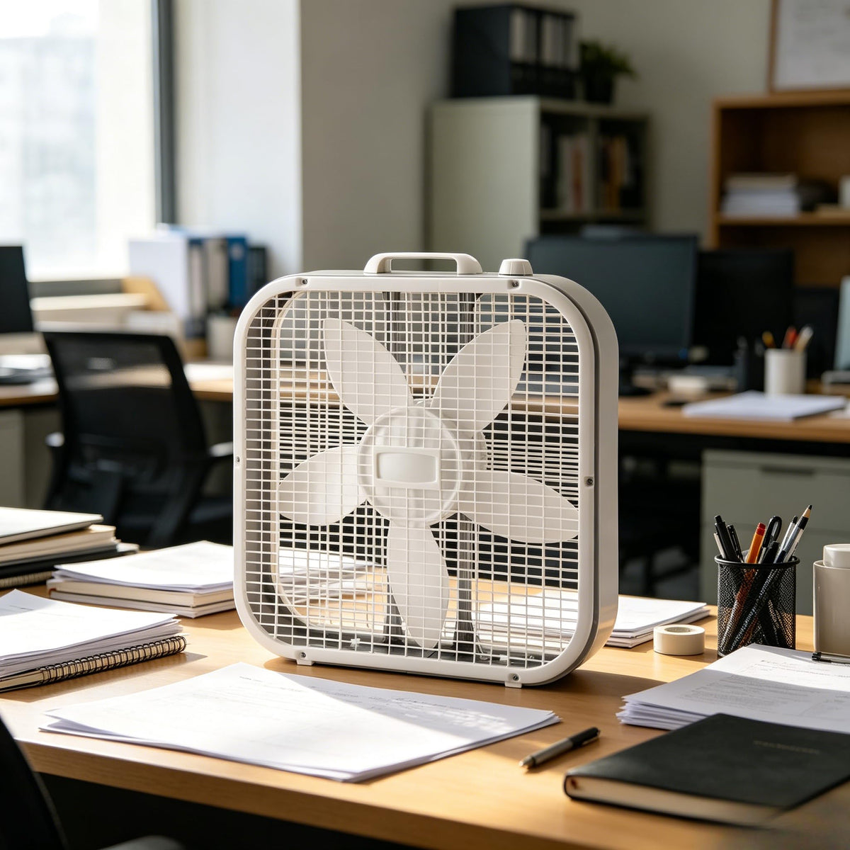 20 Inch 3 Speed White Box Fan O366487