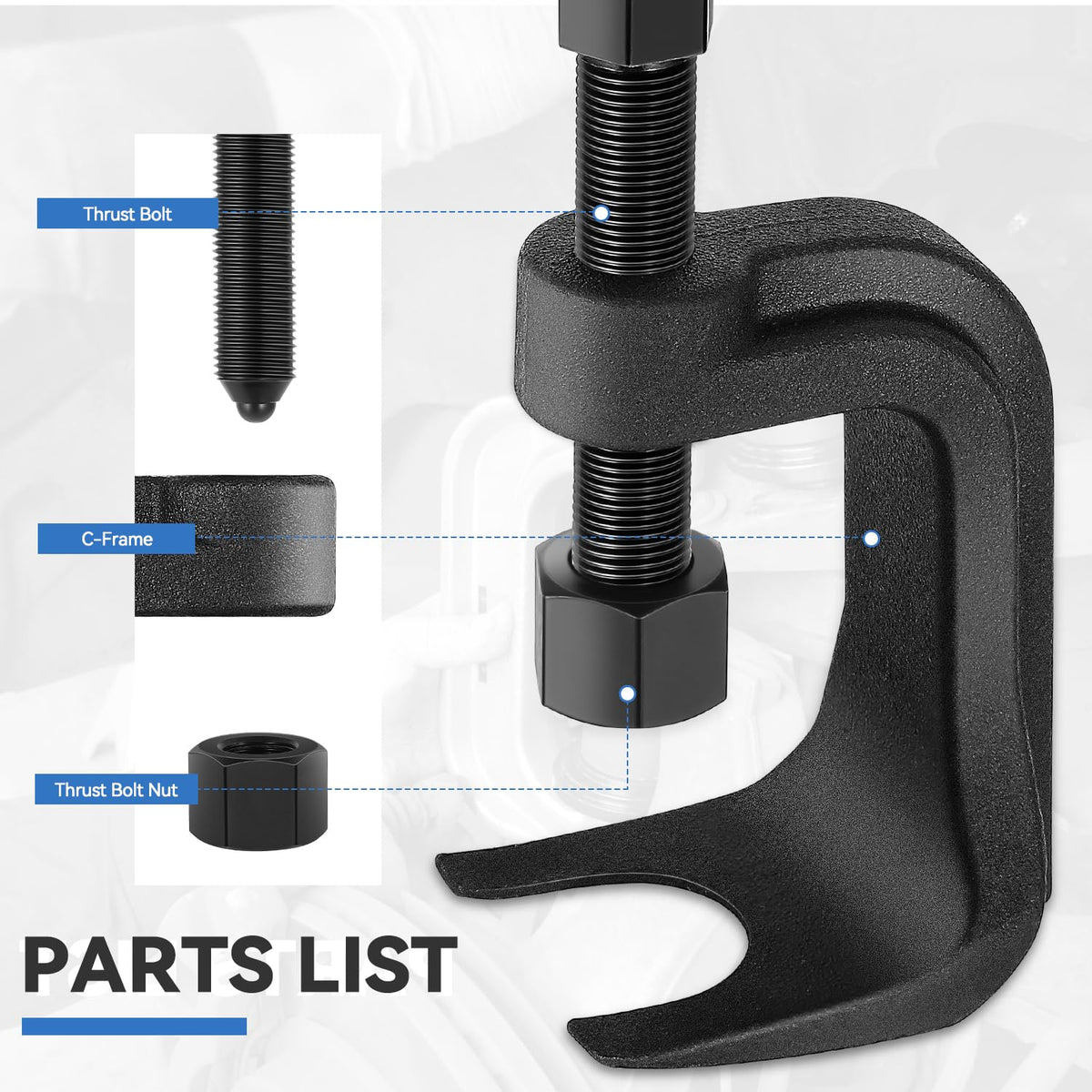 Ball Joint Removal Tool Set with C-Frame U-Joints R351