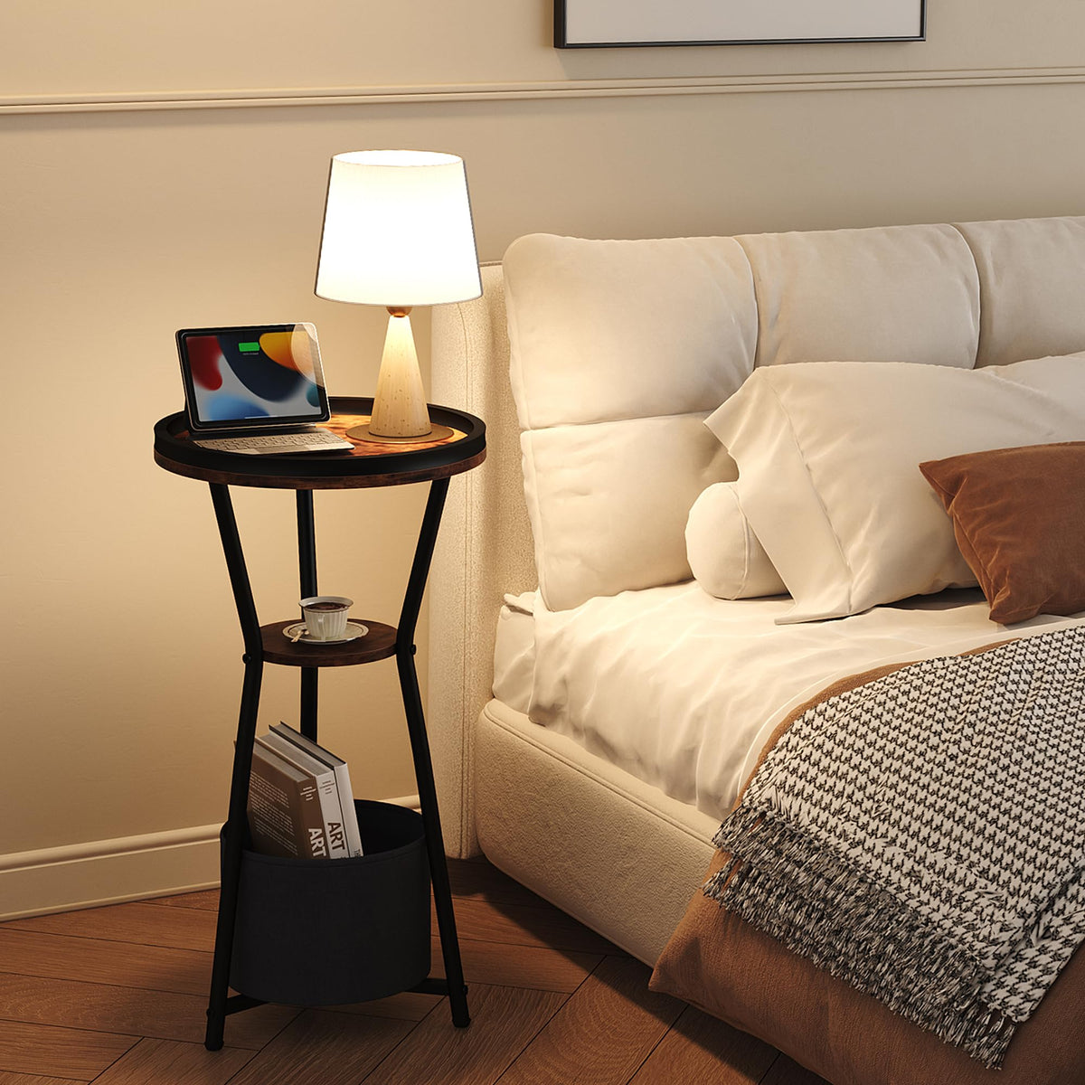 Round 3-Tier Side Table W217384