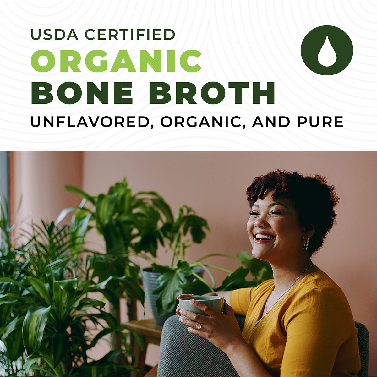 Organic Grass Fed Beef Bone Broth Protein Powder 16oz G207691