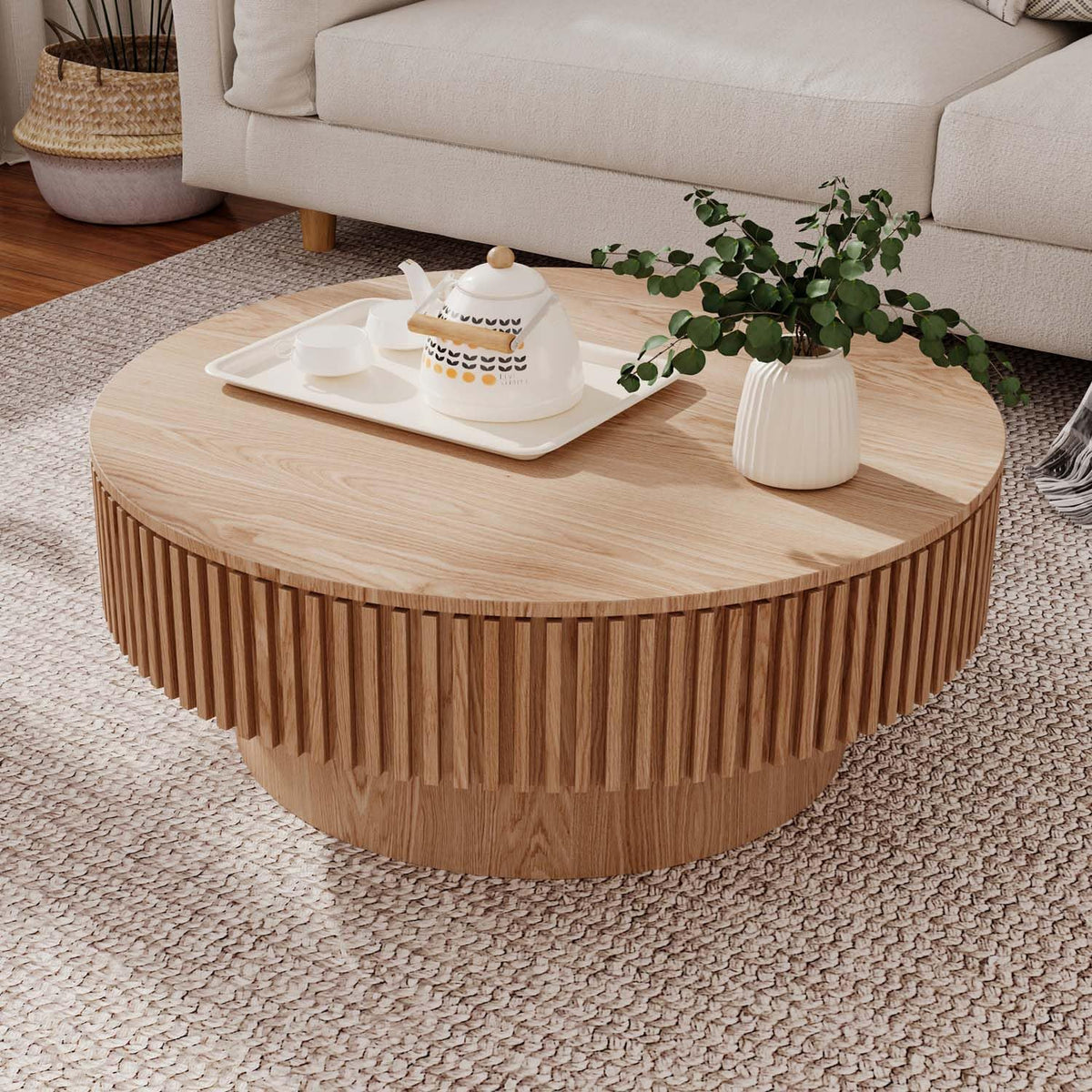 Round Coffee Table with Storage N911033