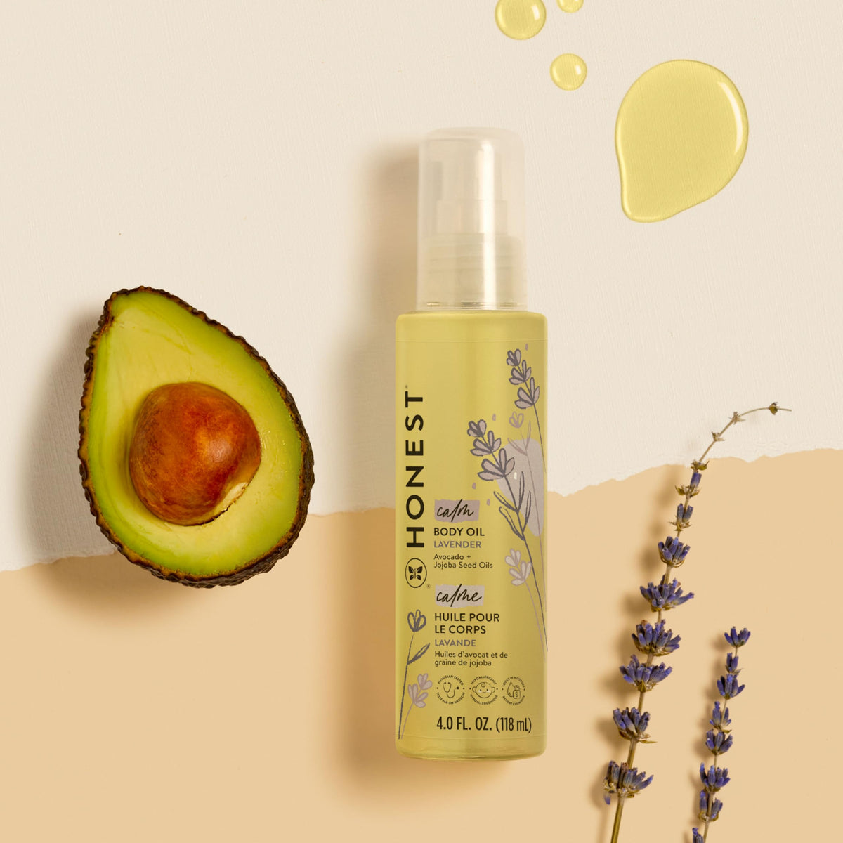 Hypoallergenic Lavender Infused Body Oil 4.0 fl oz O80615