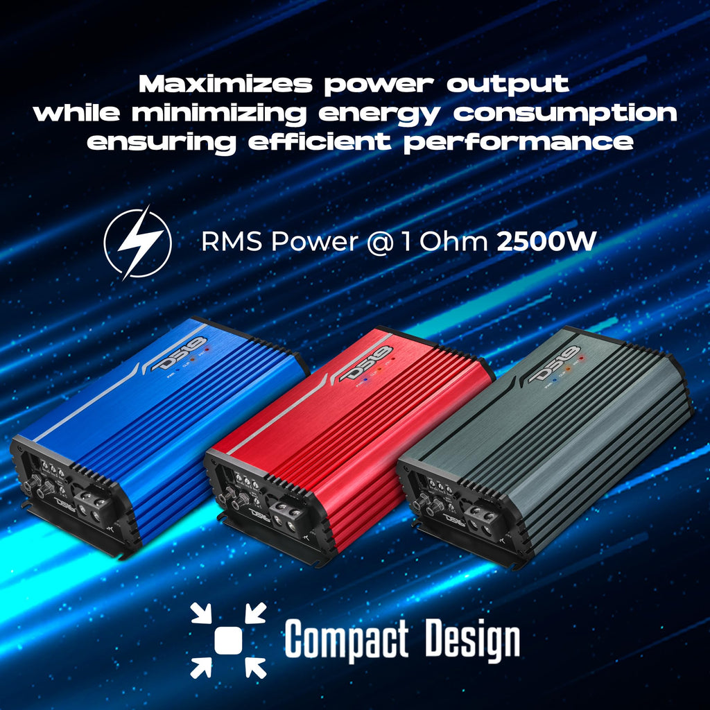 Compact Full-Range Class D 1-Channel Amplifier 2,500 Watts RMS Monoblock L7042