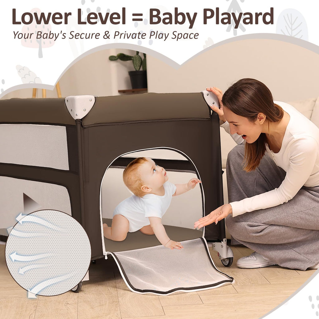5-in-1 Baby Bassinet Bedside Sleeper P25693