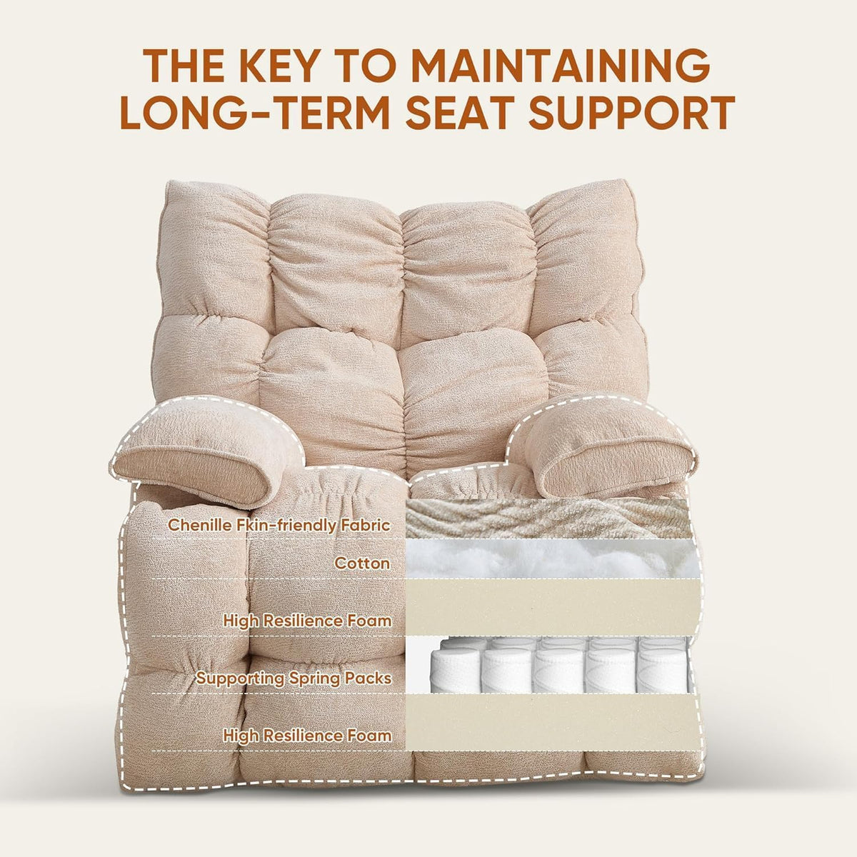 Oversized Swivel Rocker Recliner Chair W25678